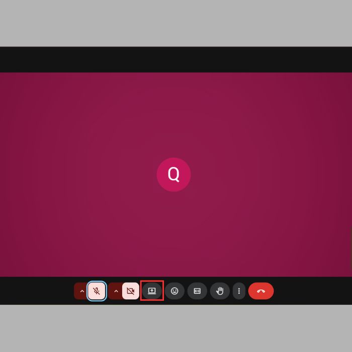 Cách share màn hình trên GG Meet cho máy tính, laptop