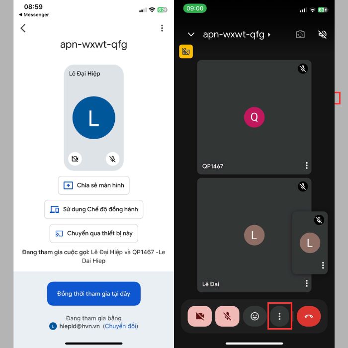 Cách chia sẻ màn hình trên Google Meet cho điện thoại, máy tính bảng