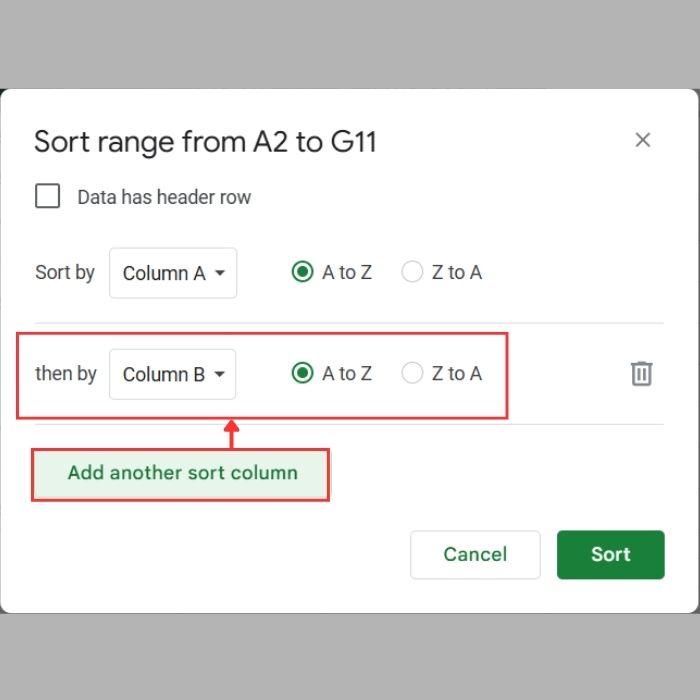 Hướng dẫn 03 cách sắp xếp tên theo ABC trong Google Sheets