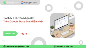 cách mở nhận xét trên google docs