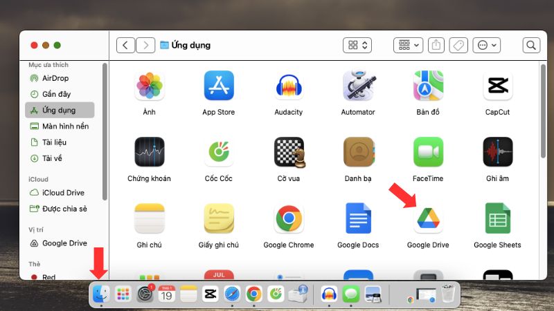 Cách gỡ Google Drive qua hệ điều hành Macs
