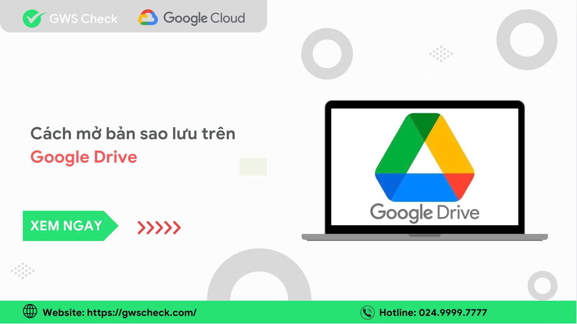 Cách mở bản sao lưu trên Google Drive