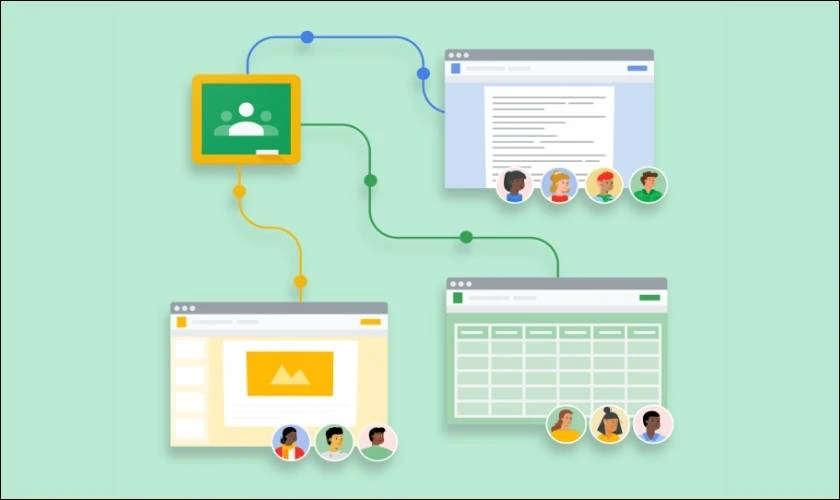 Google Classroom trên điện thoại
