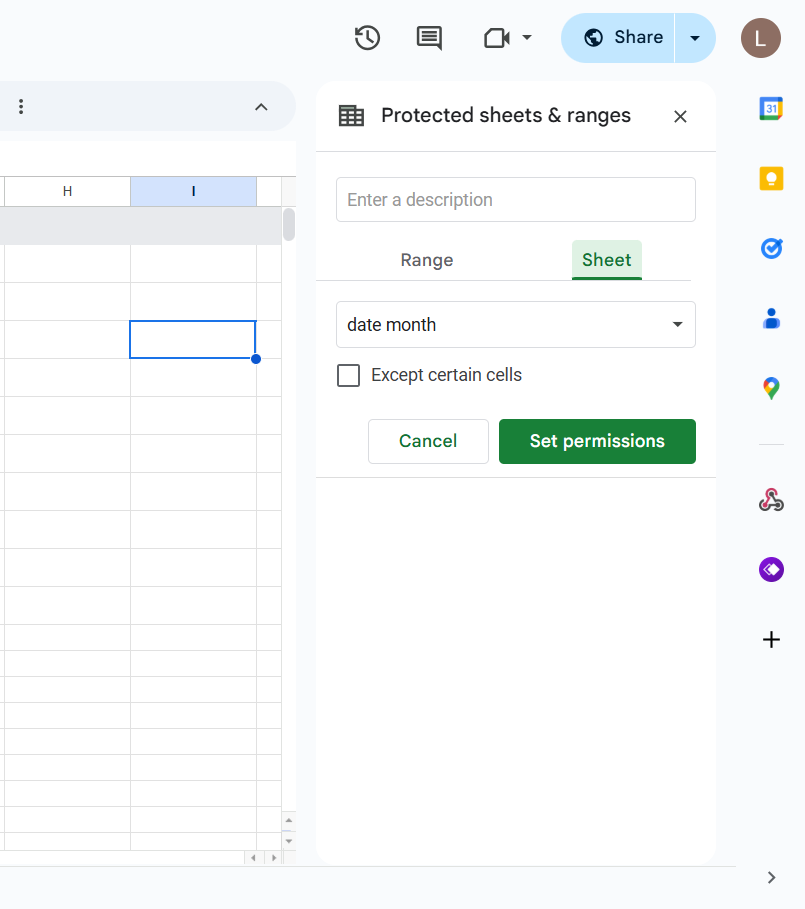 Cách khóa công thức trong Google Sheets