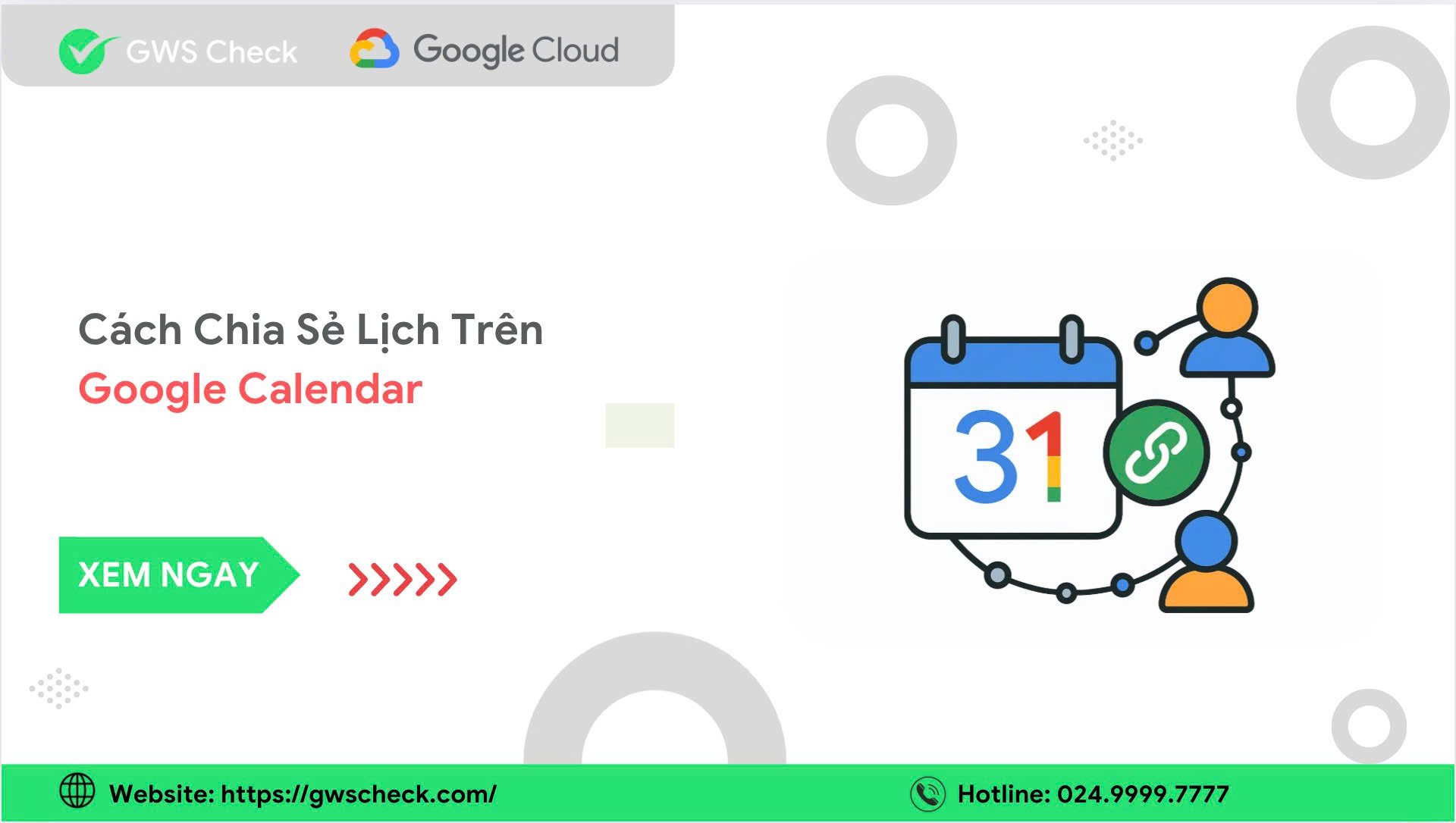 Cách Chia Sẻ Lịch Trên Google Calendar