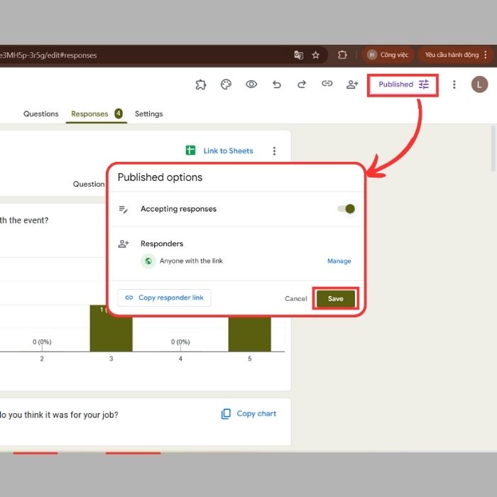 Cách khắc phục Google Forms không chấp nhận phản hồi