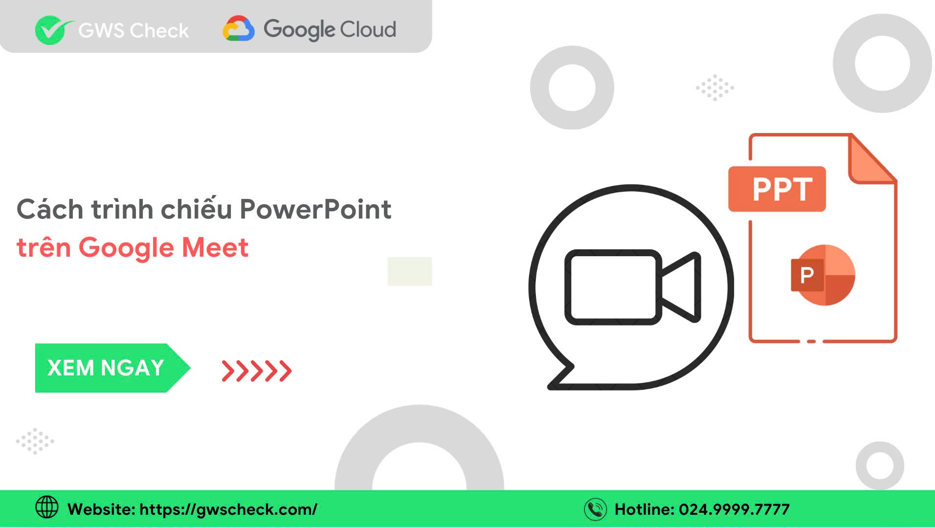 Cách trình chiếu PowerPoint trên Google Meet