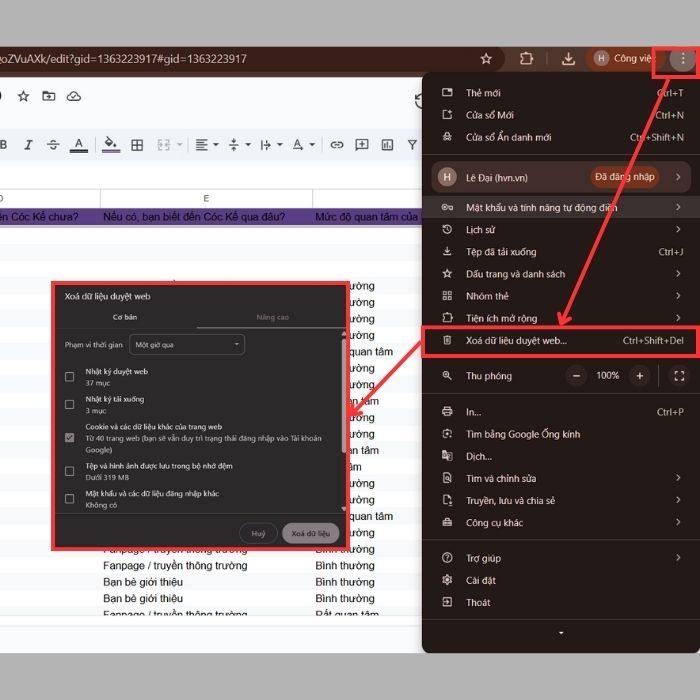Hướng dẫn khắc phục Google Sheets không hiện bảo vệ trang tính
