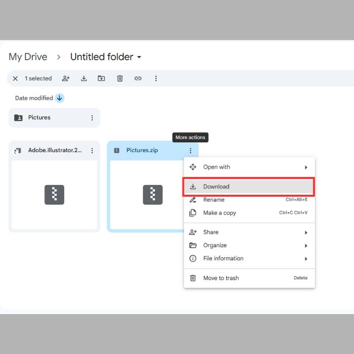 Hướng dẫn mở tệp nén trong Google Drive