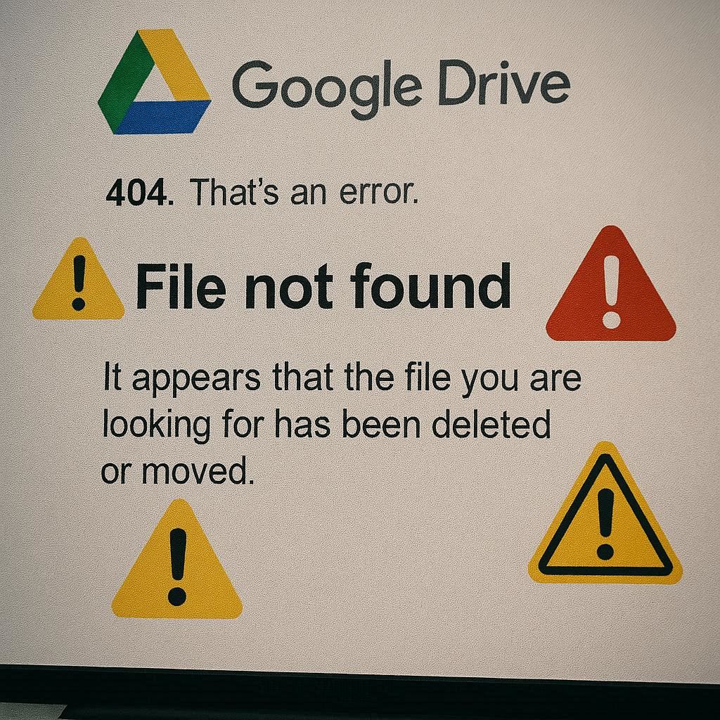 Một số lưu ý về link Google Drive bị lỗi