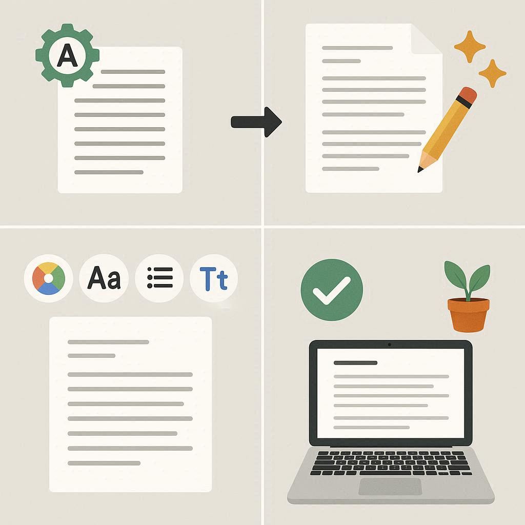 Những lợi ích khi sử dụng cách thay đổi Định dạng mặc định của Google Docs