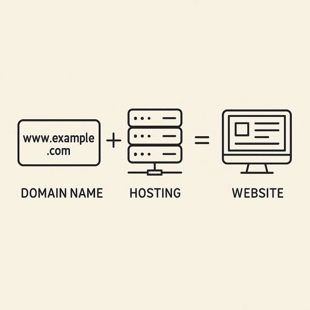 Tên miền và Hosting phối hợp với nhau như thế nào để tạo nên một trang web?
