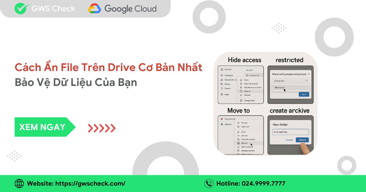 Cách Ẩn File Trên Drive