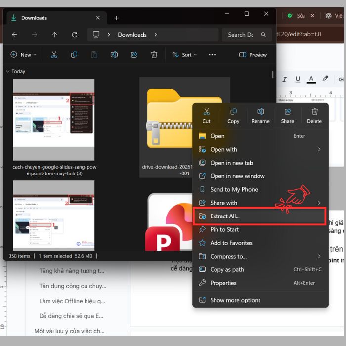 Cách chuyển Google Slides sang PowerPoint trên máy tính
