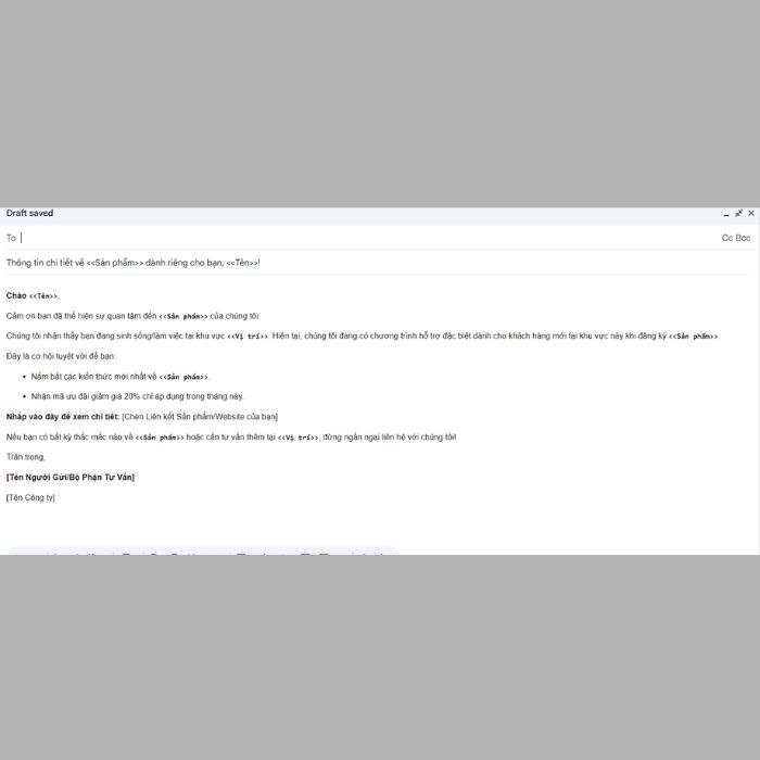 Cách gửi Mail hàng loạt bằng Mail Merge