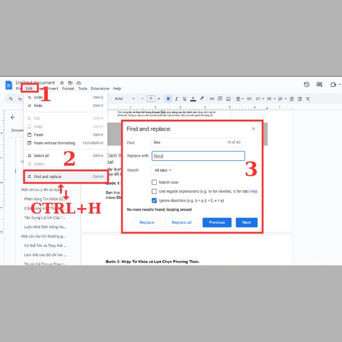 Cách thay thế từ trong Google Docs bằng tìm và thay thế tự động hàng loạt 