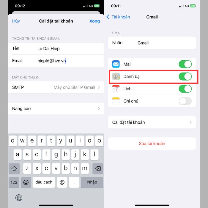 Hướng dẫn cách khôi phục danh bạ Gmail đã xóa trên điện thoại iOS