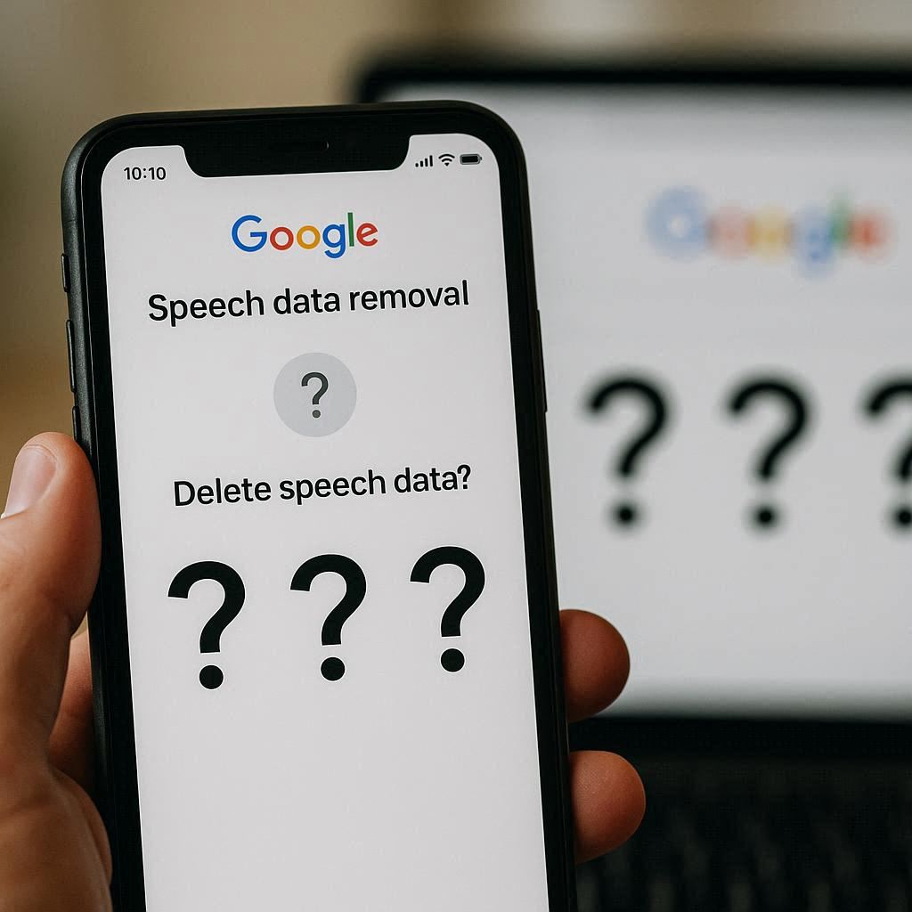 Một số câu hỏi thường gặp khi xóa dữ liệu giọng nói Google