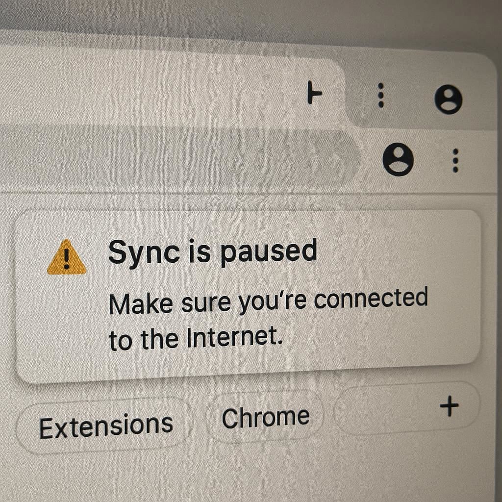 Nguyên nhân gây ra lỗi đồng bộ hóa tạm dừng trên Chrome