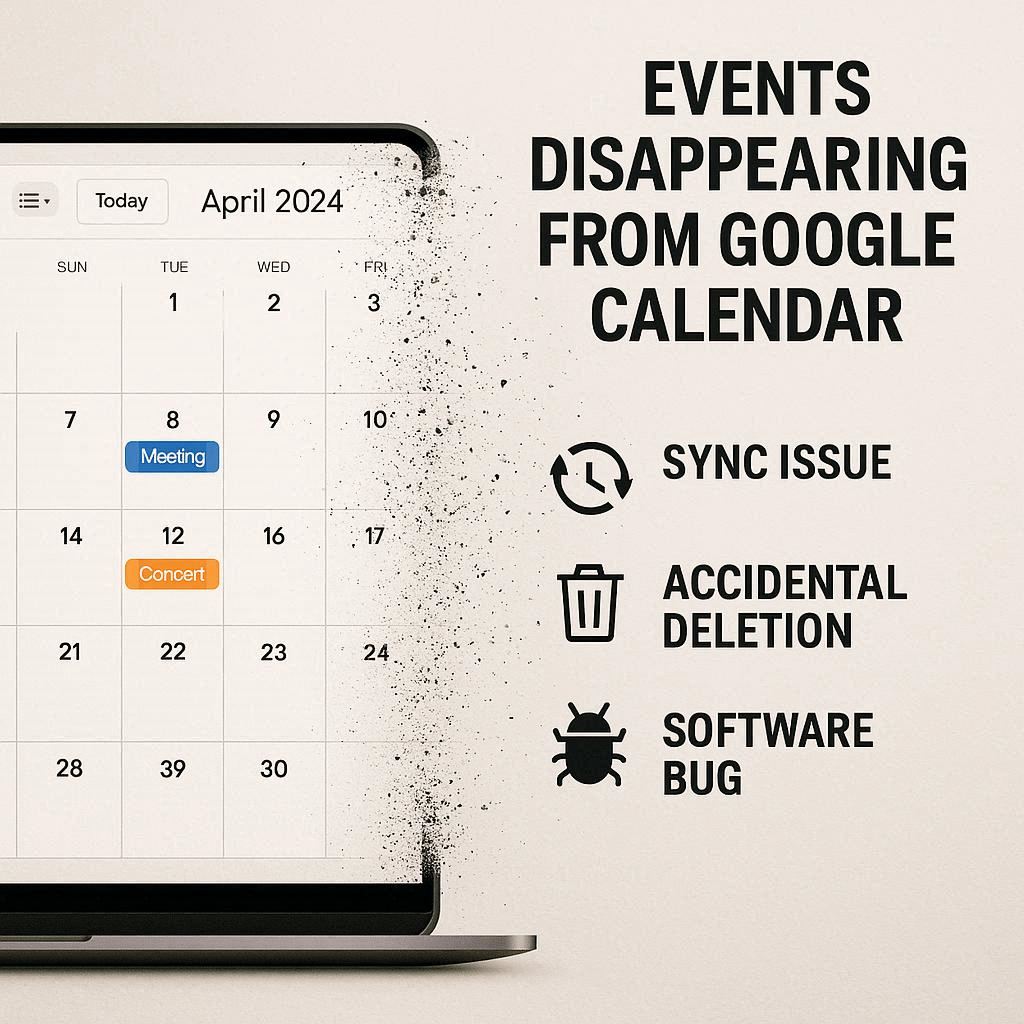 Nguyên nhân sự kiện Google Lịch bị biến mất