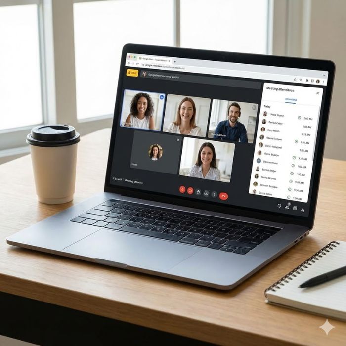Cách điểm danh trên Google Meet bằng tính năng có sẵn