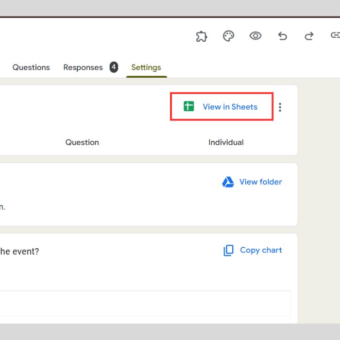 Cách quản lý và trích xuất dữ liệu tệp đã thu thập trên Google Forms