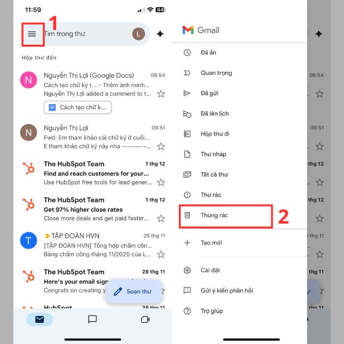 Cách tìm lại email đã xóa trong Gmail