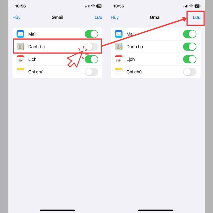 Hướng dẫn cách xuất danh bạ từ Gmail ra Iphone