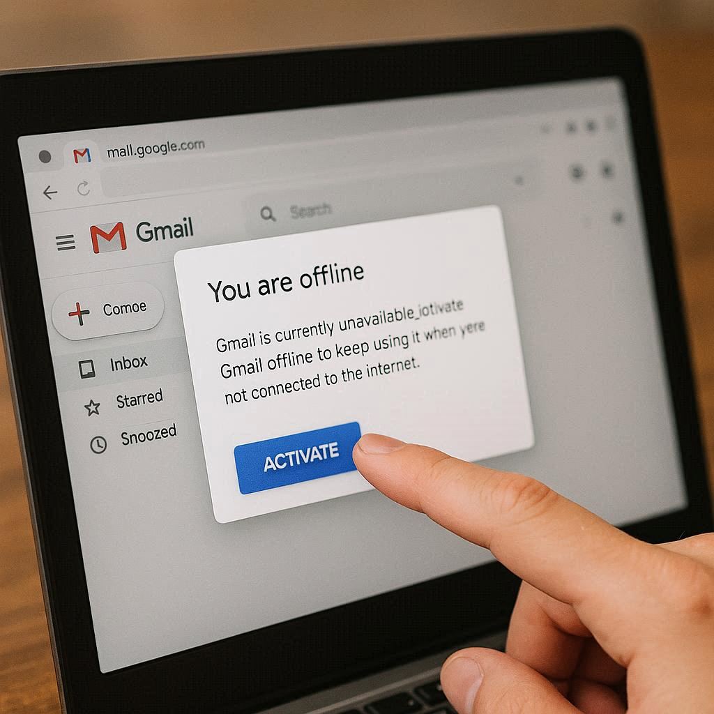 Điều kiện cần để kích hoạt tính năng Google Mail offline