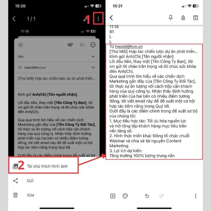 Google Keep chuyển ảnh thành văn bản trên điện thoại
