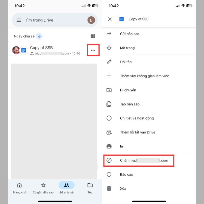Hướng dẫn cách chặn người lạ gửi file vào Google Drive