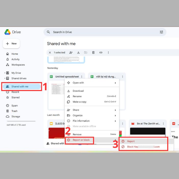 Hướng dẫn cách chặn người lạ gửi file vào Google Drive