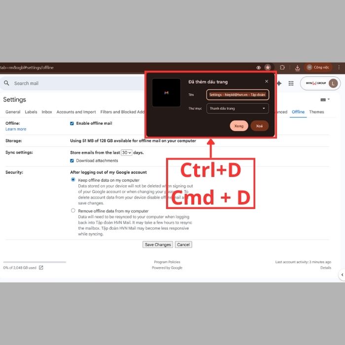 Hướng dẫn cách dùng Gmail Offline để truy cập khi mất mạng 