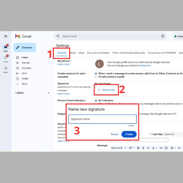Hướng dẫn cách tạo chữ ký trong Gmail chuyên nghiệp bằng máy tính