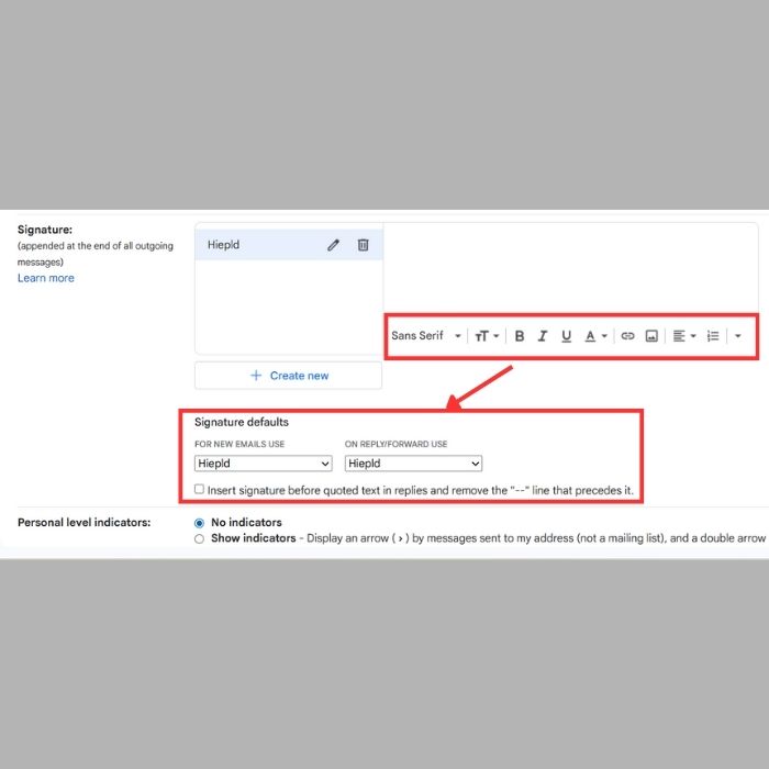 Hướng dẫn cách tạo chữ ký trong Gmail chuyên nghiệp bằng máy tính