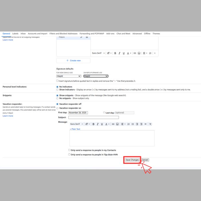 Hướng dẫn cách tạo chữ ký trong Gmail chuyên nghiệp bằng máy tính
