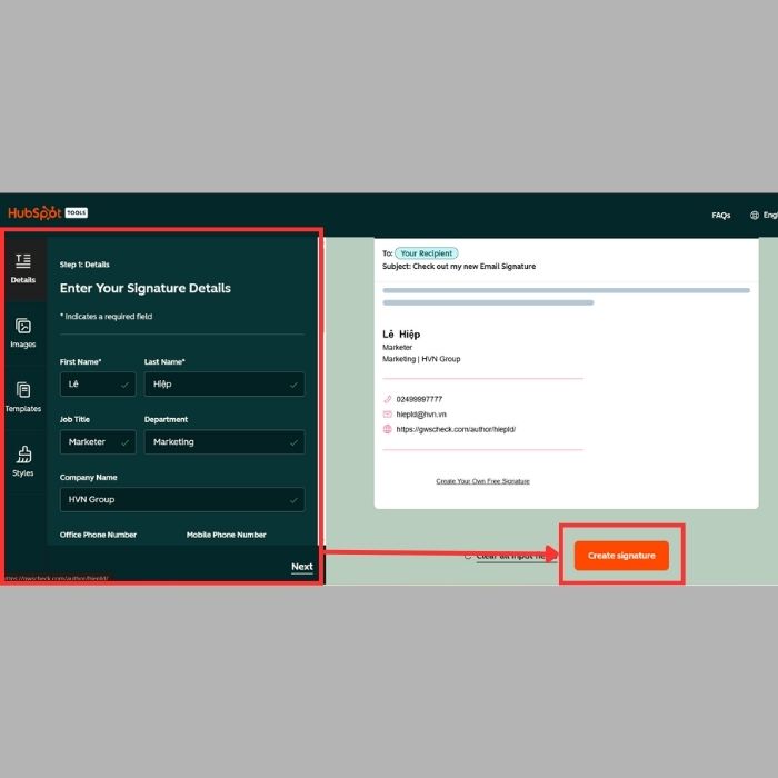 Hướng dẫn cách tạo chữ ký trong Gmail chuyên nghiệp bằng máy tính