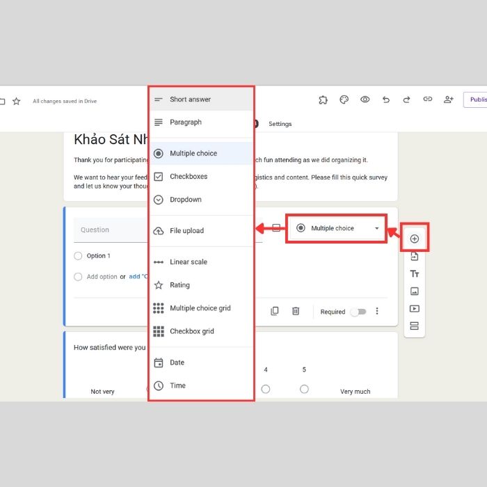 Hướng dẫn tạo Google Forms dạng file upload