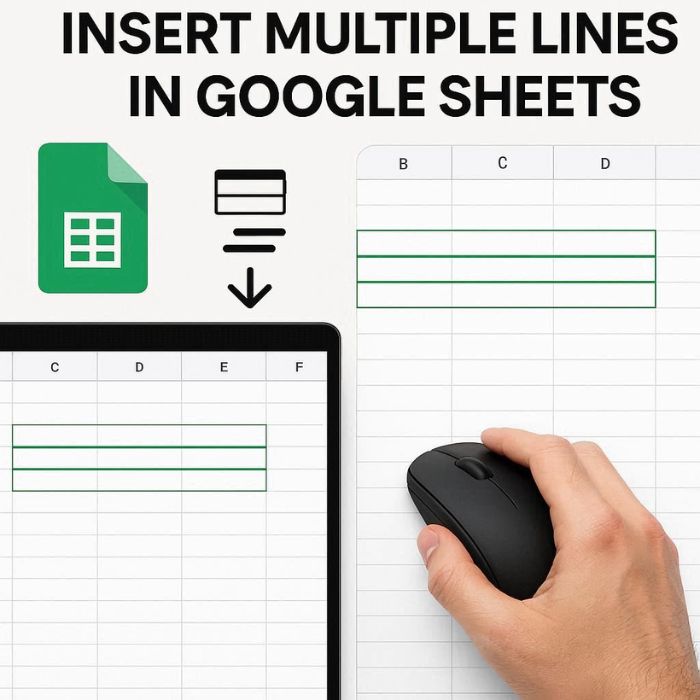 Khắc phục lỗi thường gặp khi thực hiện cách chèn nhiều dòng trong Google Sheets