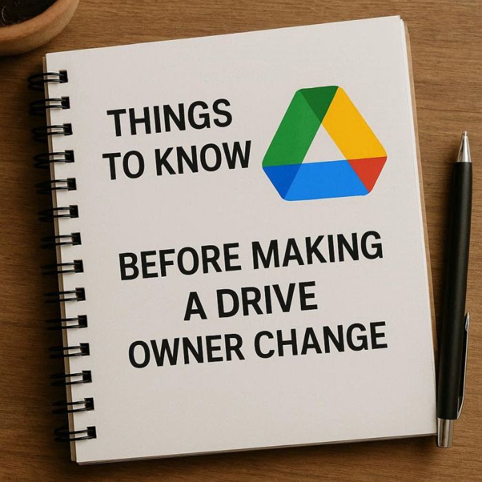 Những điều cần biết trước khi thực hiện đổi chủ sở hữu Drive
