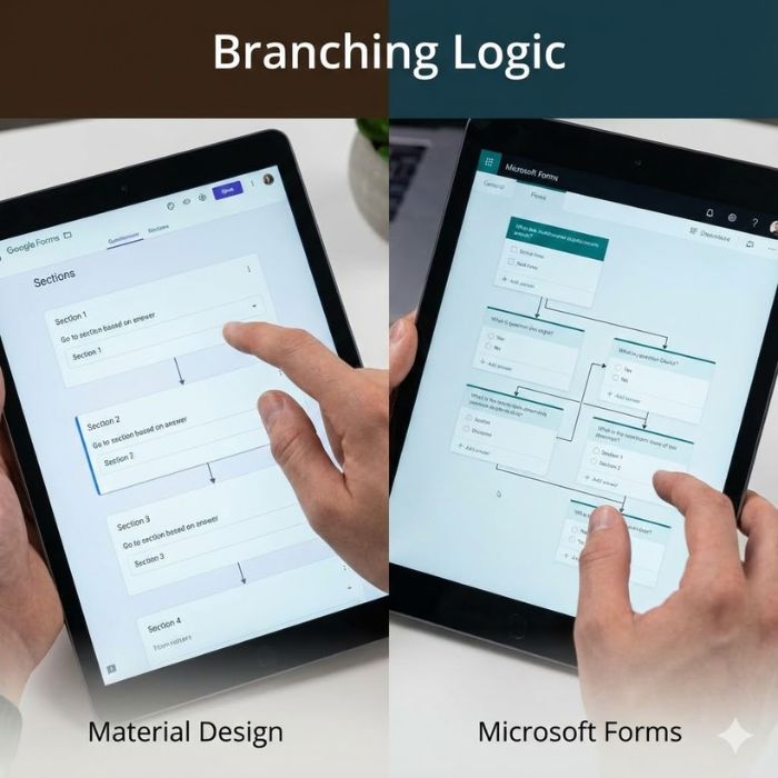 So sánh chi tiết Google Forms và Microsoft Forms