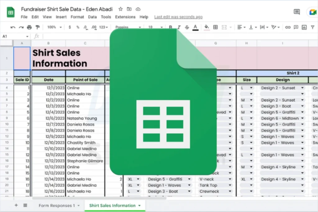 Khi nào cần cố định hàng hoặc cột trong Google Sheets?