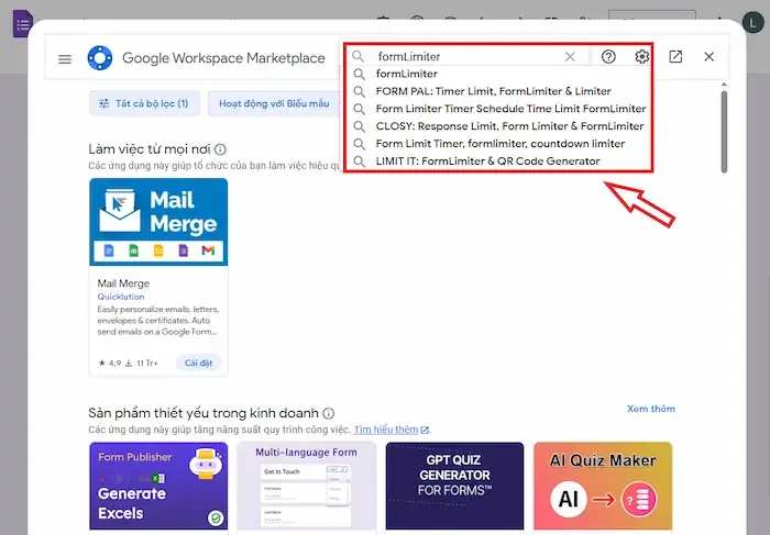 Cách cài đặt thời gian cho Google Forms bằng Add-on