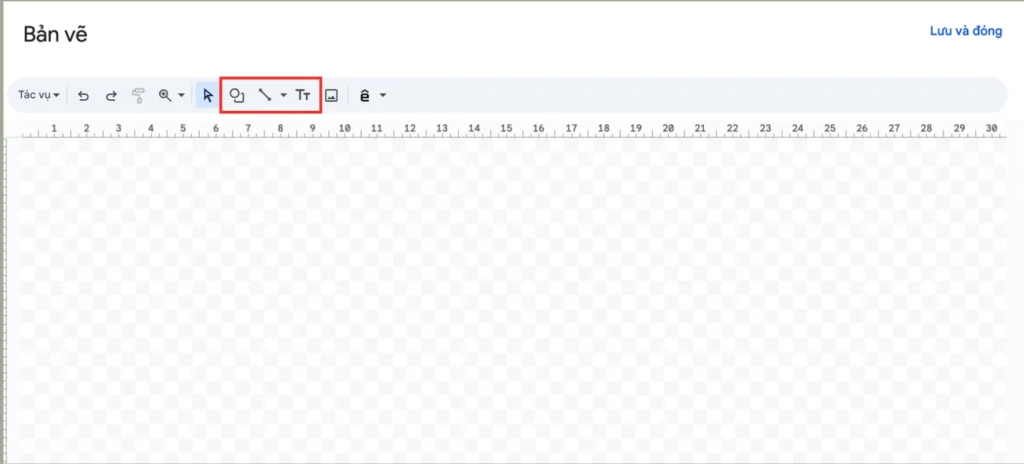 Cách vẽ sơ đồ trong Google Sheets bằng Drawing