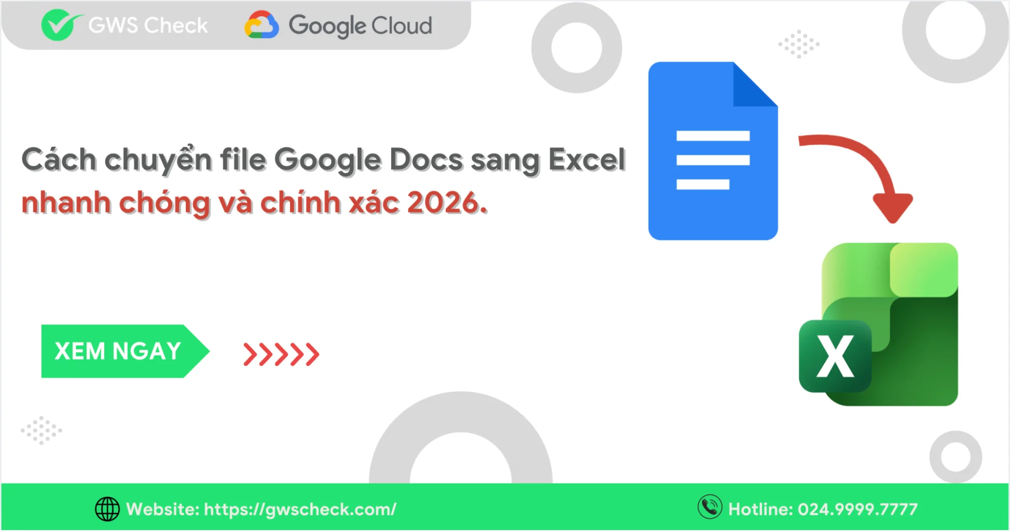 Cách chuyển file Google Docs sang Excel