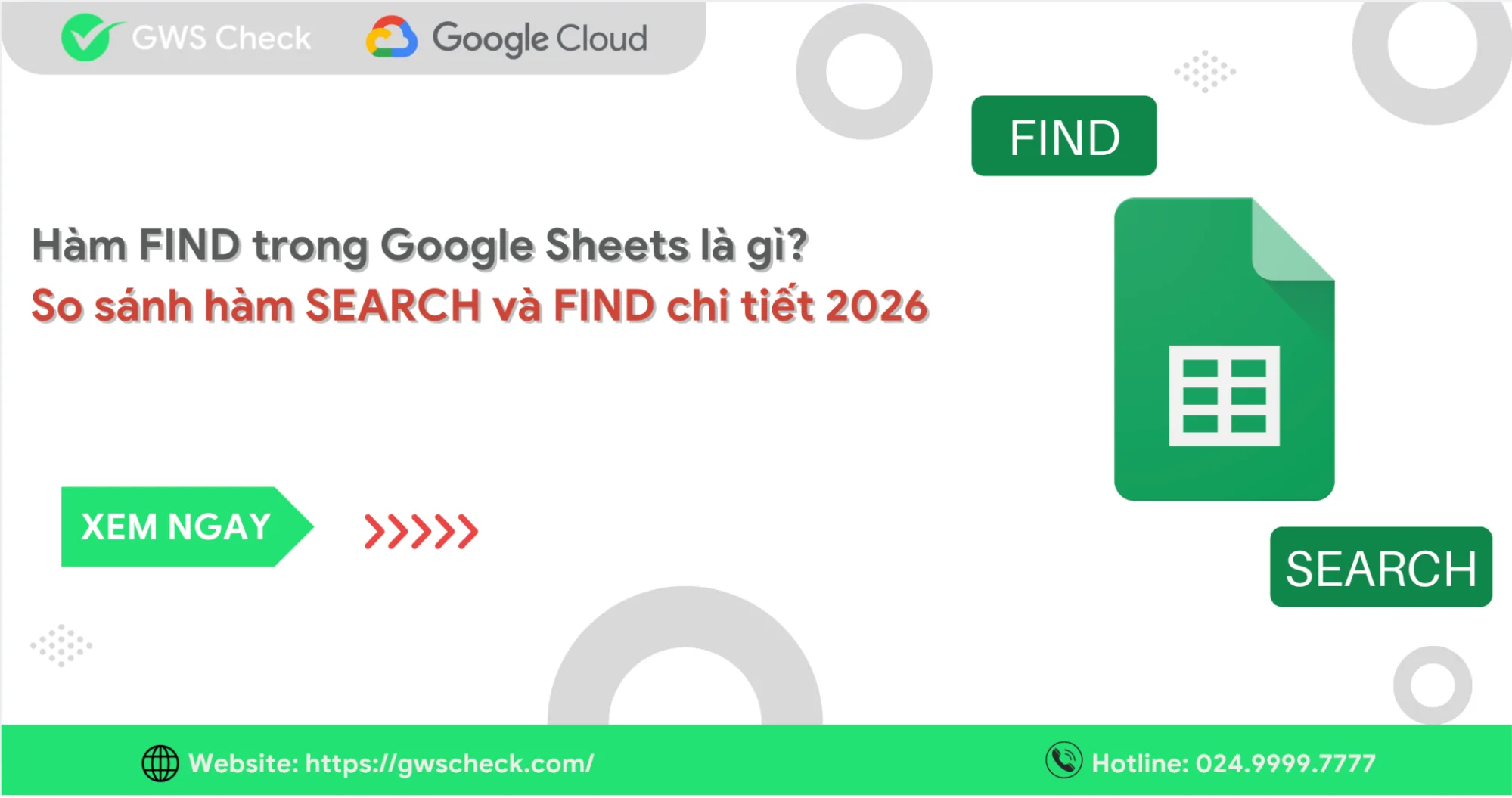 Hàm FIND trong Google Sheets là gì? So sánh hàm SEARCH và FIND