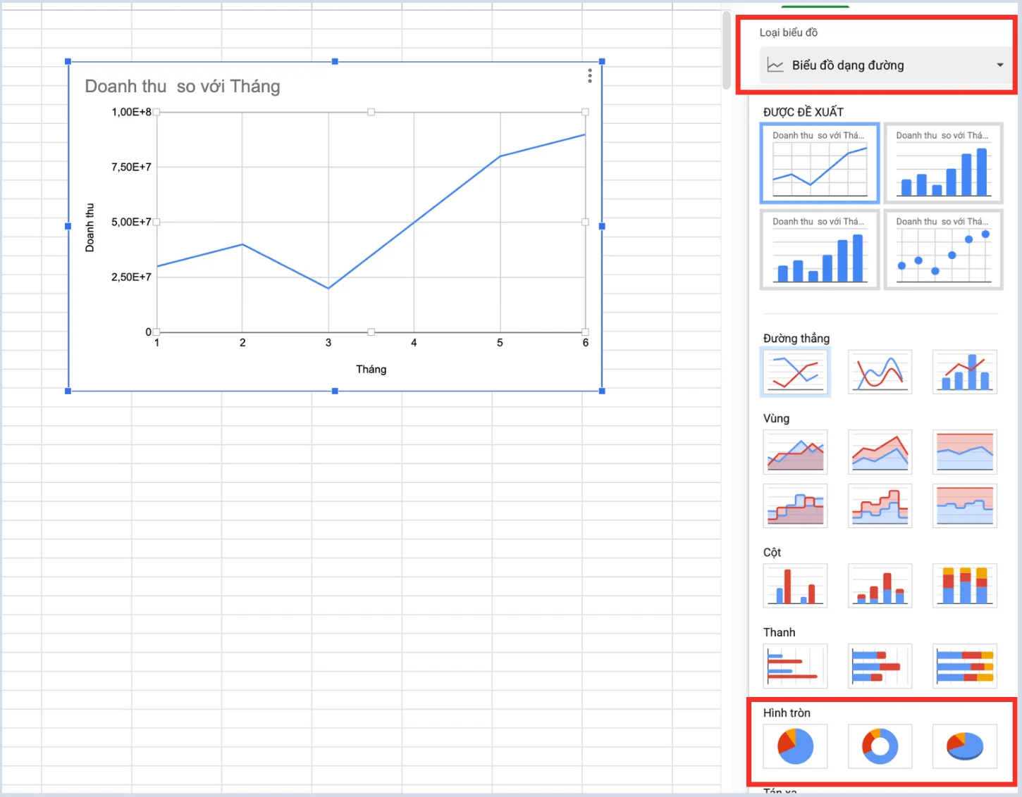 Hướng dẫn cách tạo biểu đồ tròn trong Google Sheets cơ bản