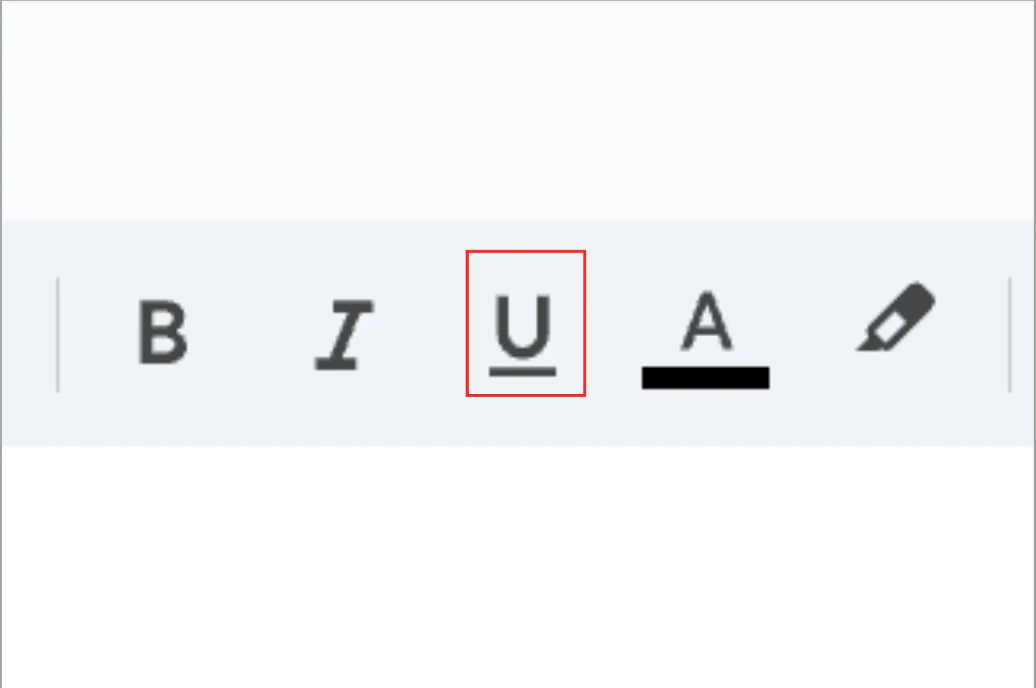 Cách bỏ gạch chân trong Google Sheets bằng thanh công cụ