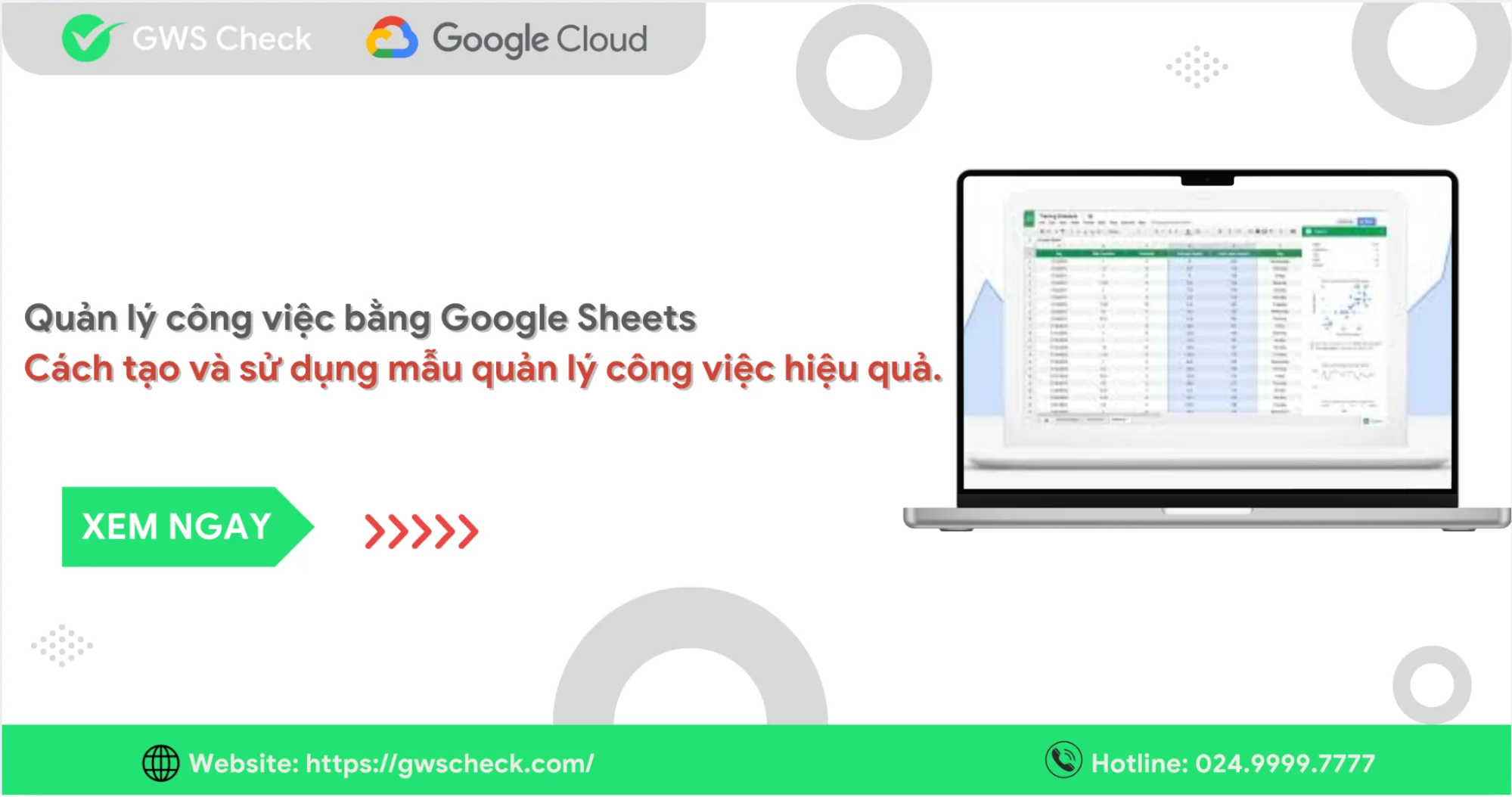 Quản lý công việc bằng Google Sheets