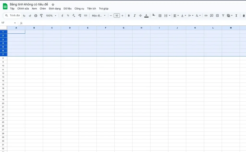 Hướng dẫn cách đóng băng hàng trong Google Sheets